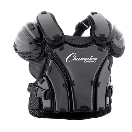 Champion Sports P230 16 in. Armor Style Chest Protector, Black P230